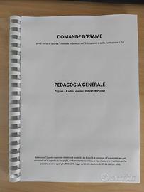 Domande d'Esame Pedagogia generale 0902412MPED01