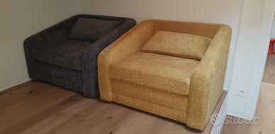 Set 2 poltrone letto Sklum