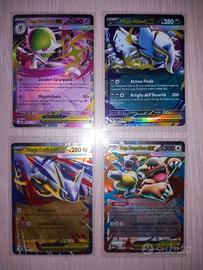 Lotto 4 Carte Pokemon Mega Ex Holo Megaevoluzione