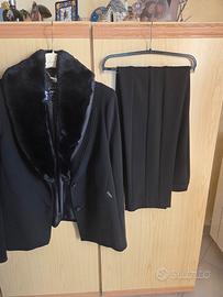 Tailleur donna nero elegante "Lizalu'" 