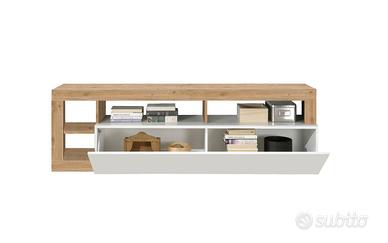 Porta tv 1 anta ribalta con vani a giorno