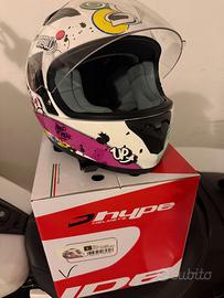 casco hype per bambini lola white multi