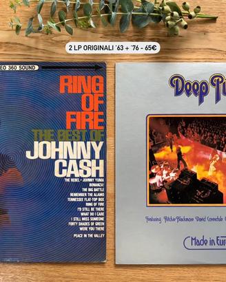 2LP orig.Cash '63 + Deep Purple '76  - 65 €