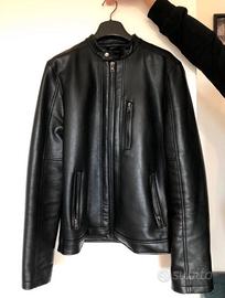 giacca in pelle nera PULL & BEAR