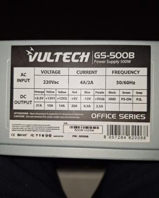 alimentatore pc 500w