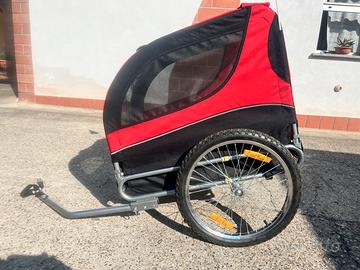 Rimorchio bici per cane