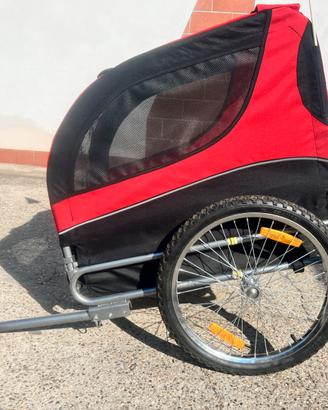 Rimorchio bici per cane