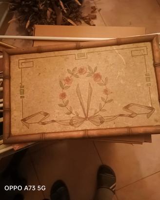 VASSOIO VINTAGE IN LEGNO 