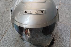 Casco moto jet ZEUS argento - Taglia L (59 cm)