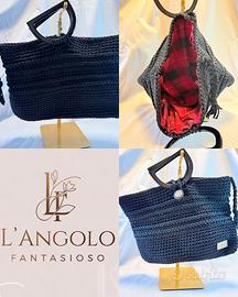 Borsa nera elegante handmade