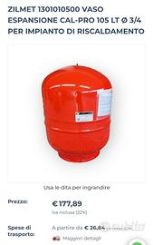 Vaso espansione 105lt