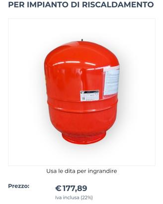 Vaso espansione 105lt