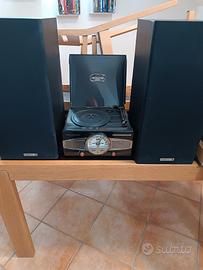 casse audio con giradischi 