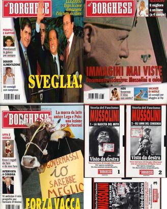 IL BORGHESE 33-35/1997 + 3 VHS Storia del Fascismo