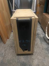 Bag in Wood. Copri Bag in Box in legno massello