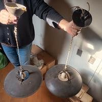 Coppia  lampadari rustici