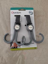 gancio porta borse passeggino 