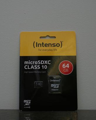 Scheda microSD Intenso 64GB