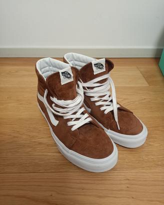 Vans alte marroni 
