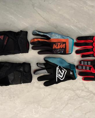 Guanti estivi moto DAINESE + KTM + FOX