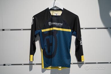 Maglia Moto Enduro Husqvarna Blu Uomo