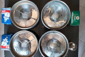 Lotto 4 fanali anteriori Fiat 500 + 4 lampadine