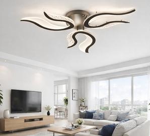 Plafoniera moderna nera Brillante LED