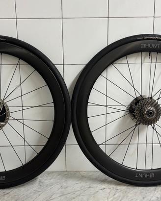 Ruote hunt carbonio tubeless