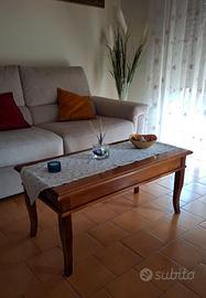 Tavolino da soggiorno in legno noce