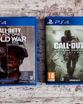 COD Modern Warefare & COD Black ops x PS4