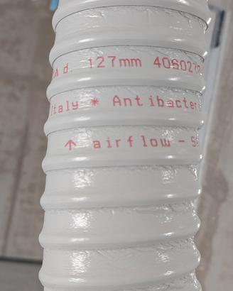 tubazione ventilazione 125 mm antibatterica 10 mt