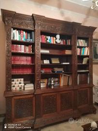 Libreria in noce inizi '900