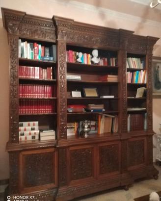Libreria in noce inizi '900