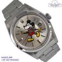 ROLEX  Datejust 1600 Silver soleil Mickey Mouse