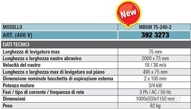 Levigatrice a nastro 75 mm - Giardino e Fai da te In vendita a Napoli