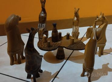 set  sculture  vintage africa 