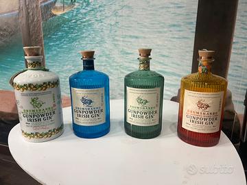 Bottiglie vuote gin gunpowder irish gin