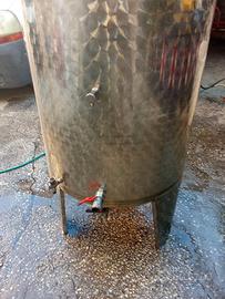 cisterna per vino 500 l. in acciaio galleggiante a