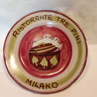 Piatto del buon ricordo ristorante Tre Pini Milano