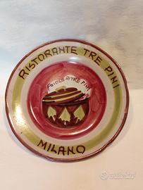 Piatto del buon ricordo ristorante Tre Pini Milano