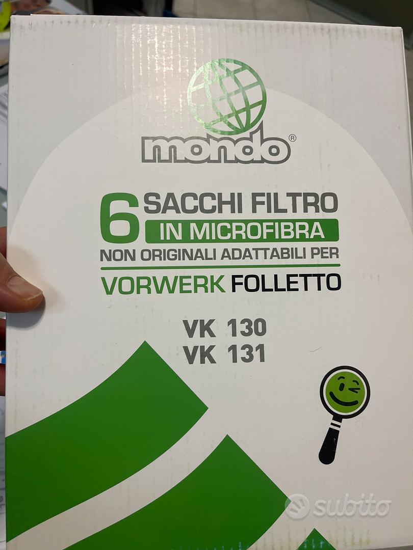 6 SACCHETTI IN MICROFIBRA VK 130 VK - VK 131 FOLLETTO