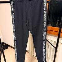 Leggings Dsquared2 neri con logo