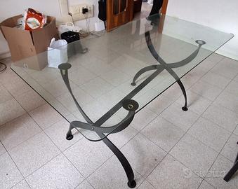 Tavolo cucina/soggiorno moderno in vetro
