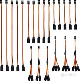 21 Cavi Prolunga Servo JR 3 Pin RC