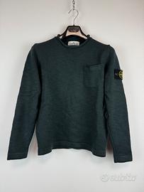 Maglione verde petrolio Stone Island