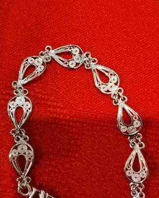 Bracciale in filigrana d'argento 925 