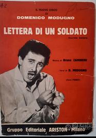 Spartito "Lettera di un soldato" - Modugno