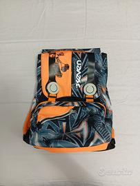 Zaino Seven sdoppiabile arancione e grigio 