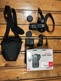 Canon D2000 + obiettivo efs 18-55mm