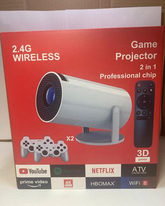 Mini Proiettore Android 11 4K Retro Gaming Portati